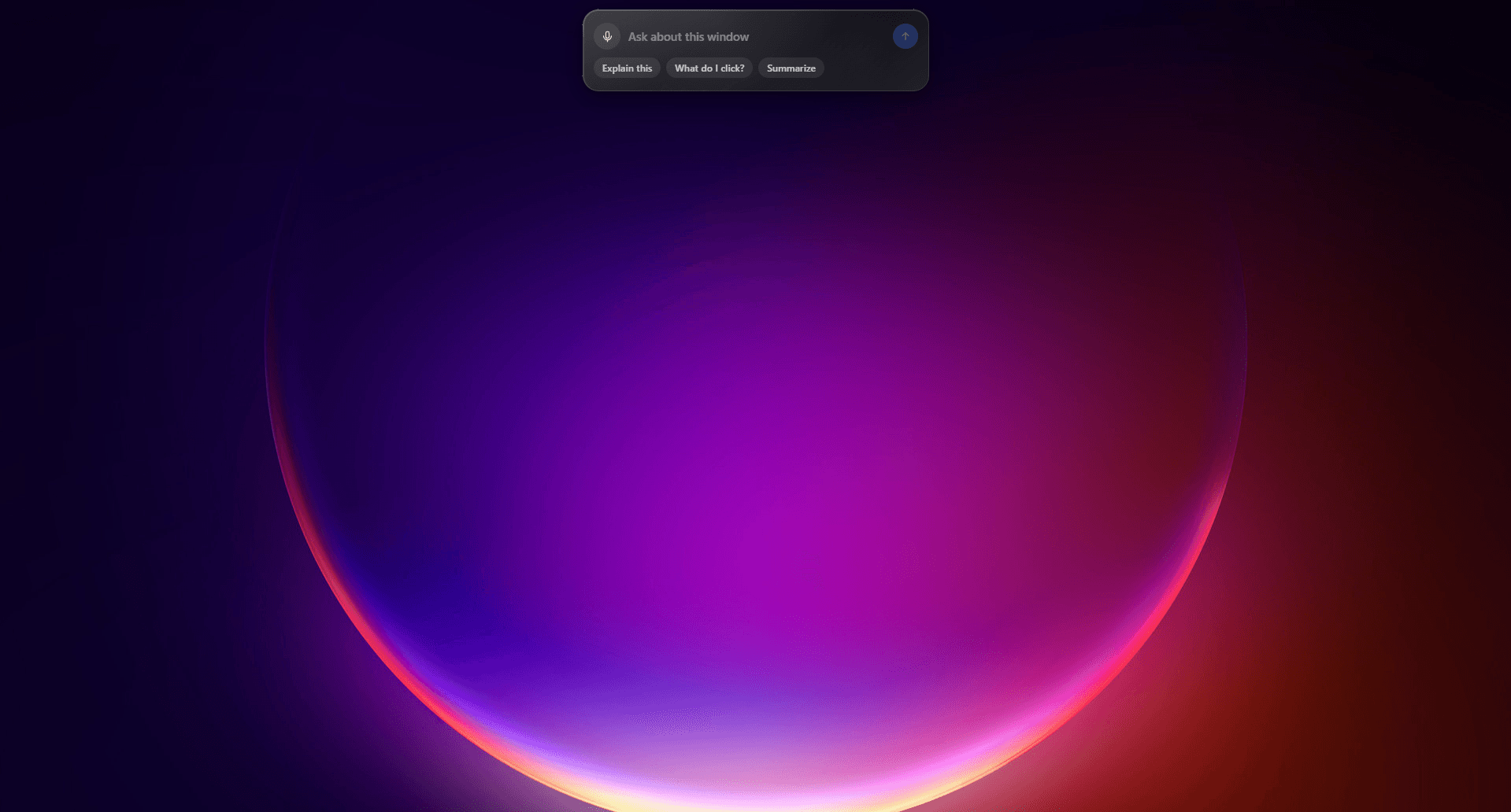 The Rift overlay open on the desktop with a question box and the Explain this, What do I click, and Summarize shortcuts